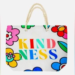 Kindness Colorful All Purpose Tote Bag With Rope Handles
